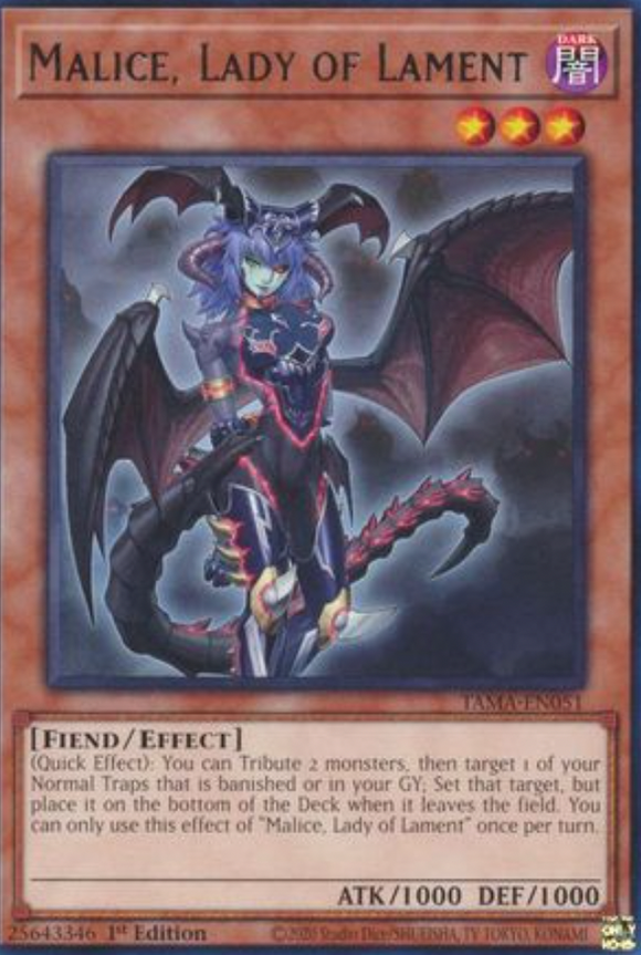 Malice, Lady of Lament - TAMA-EN051 - Rare 1st Edition
