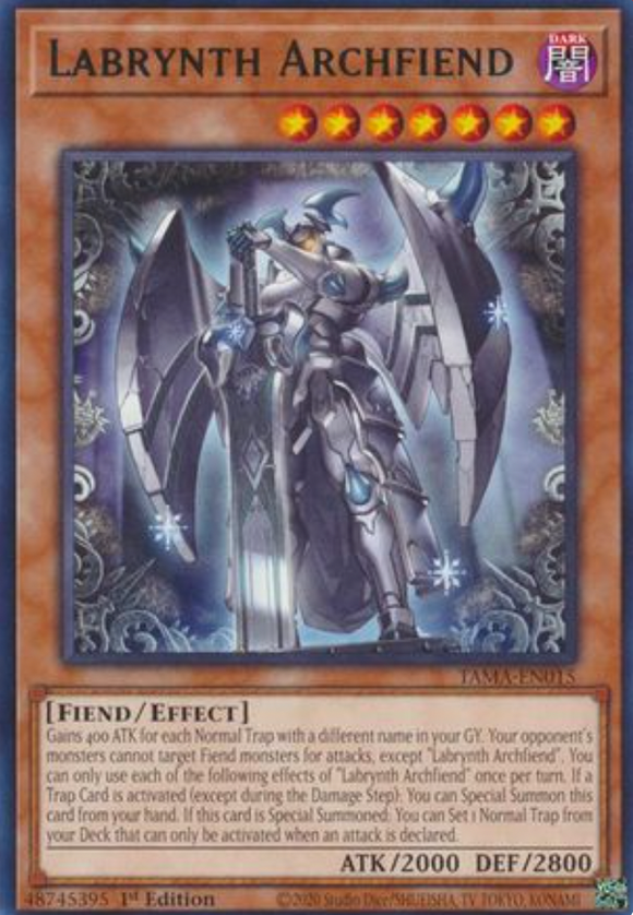 Labrynth Archfiend - TAMA-EN015 - Rare 1st Edition