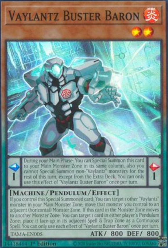 Vaylantz Buster Baron - TAMA-EN005 - Super Rare 1st Edition