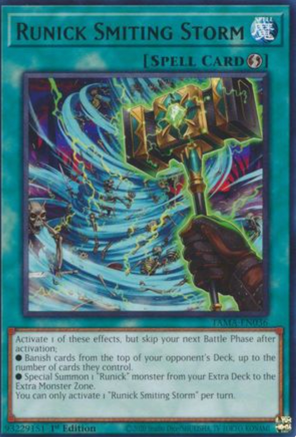 Runick Smiting Storm - TAMA-EN036 - Rare 1st Edition