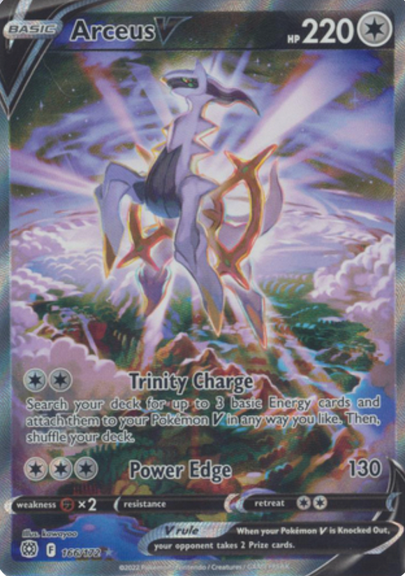 Arceus V - 166/172 - Alternate Art Ultra Rare