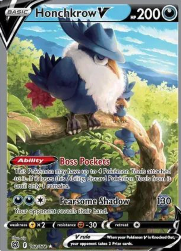 Honchkrow V - 162/172 - Alternate Art Ultra Rare