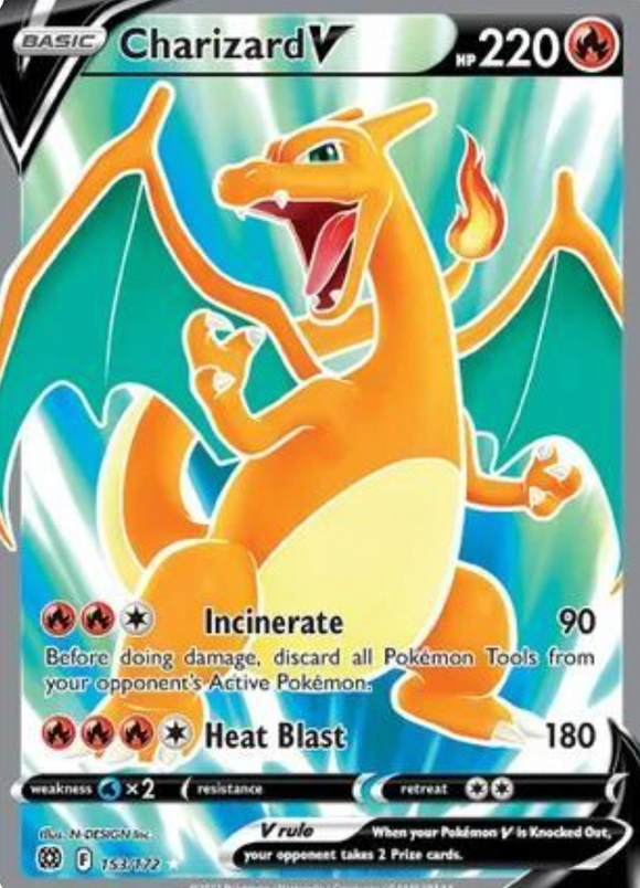 Charizard V - 153/172 - Full Art Ultra Rare