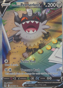 Galarian Perrserker V - 184/196 - Alternate Art Ultra Rare
