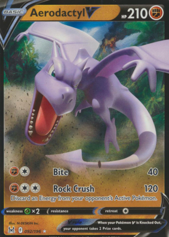 Aerodactyl V - 092/196 - Ultra Rare