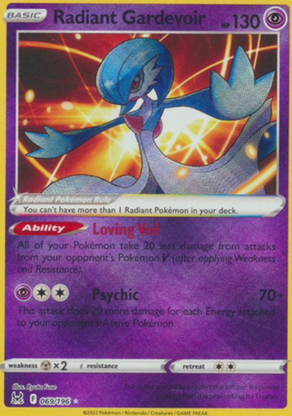 Radiant Gardevoir - 069/196 - Radiant Rare