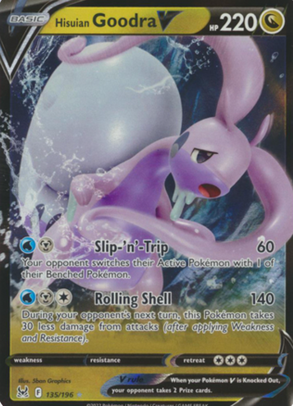 Hisuian Goodra V - 135/196 - Ultra Rare