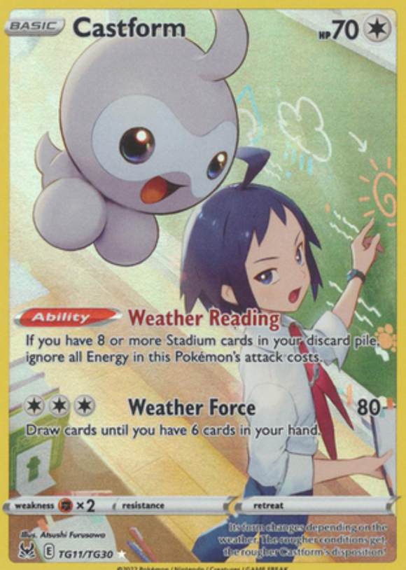 Castform - TG11/TG30 - Holo Rare