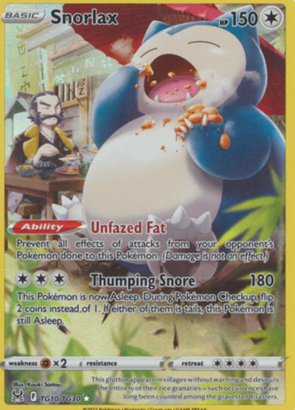 Snorlax - TG10/TG30 - Holo Rare