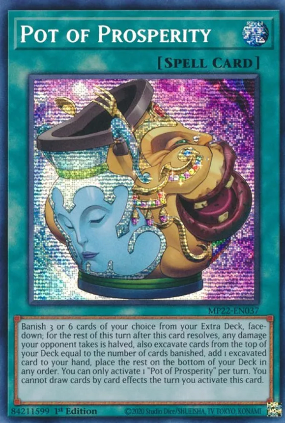 Pot of Prosperity - MP22-EN037 - Prismatic Secret Rare 1st Edition