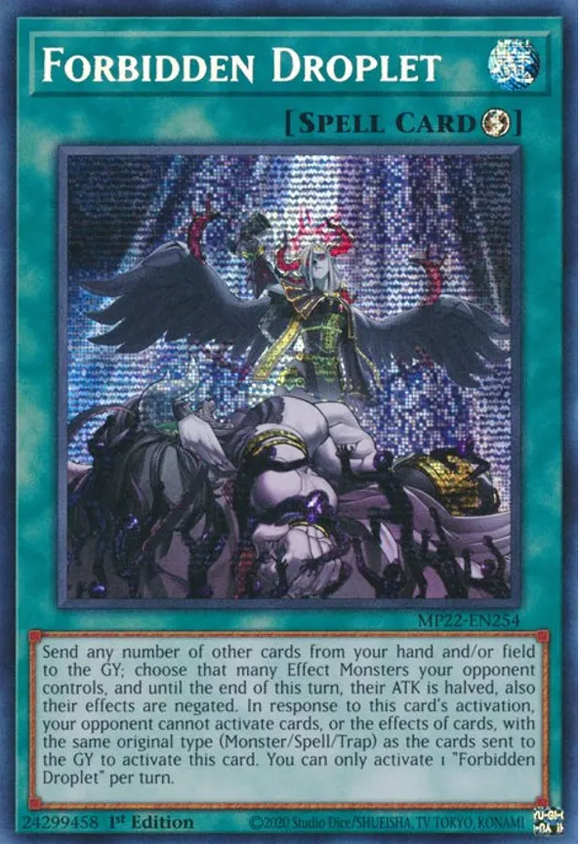 Forbidden Droplet - MP22-EN254 - Prismatic Secret Rare 1st Edition