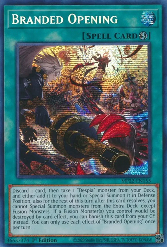 Branded Opening - MP22-EN155 - Prismatic Secret Rare 1st Edition