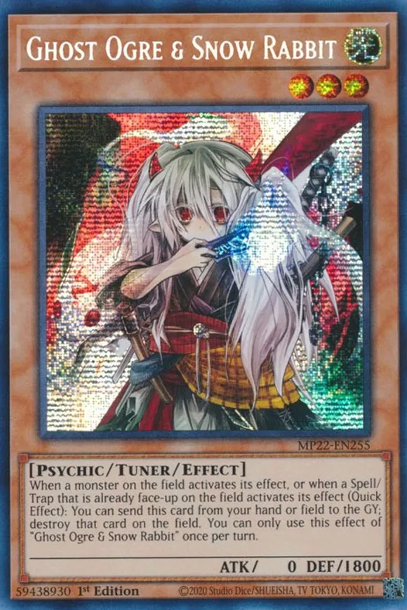 Ghost Ogre & Snow Rabbit - MP22-EN255 - Prismatic Secret Rare 1st Edition