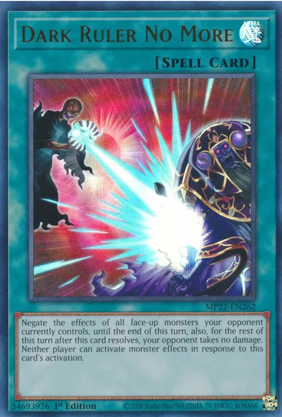 Dark Ruler No More - MP22-EN262 - Ultra Rare 1st Edition