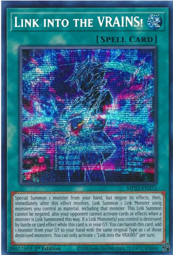 Link into the VRAINS! - MP22-EN271 - Prismatic Secret Rare 1st Edition