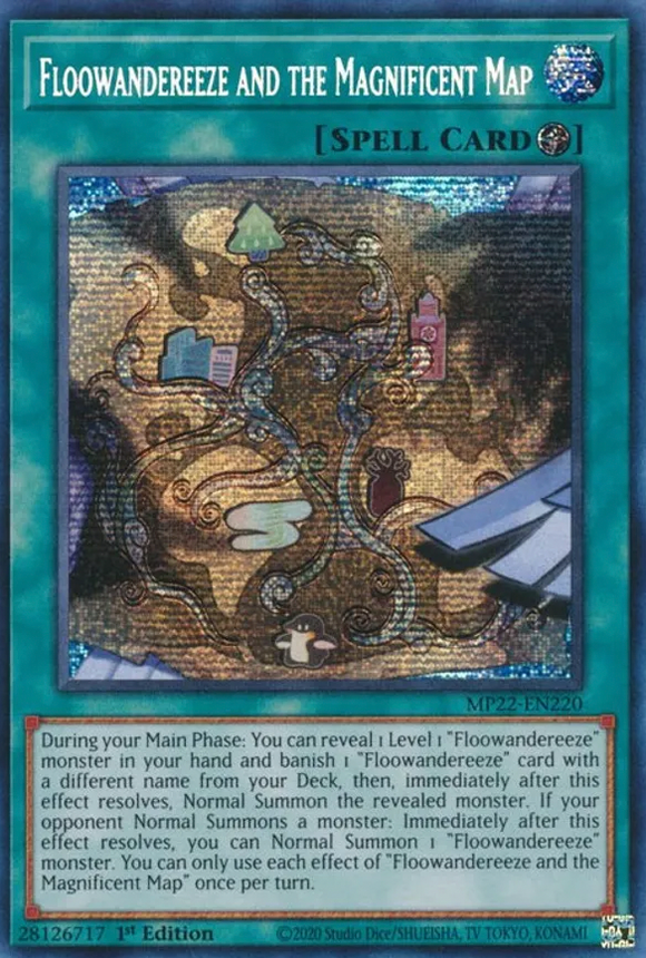 Floowandereeze and the Magnificent Map - MP22-EN220 - Prismatic Secret Rare 1st Edition
