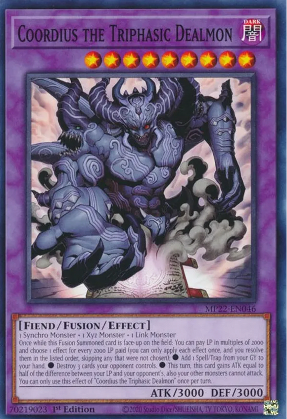 Coordius the Triphasic Dealmon - MP22-EN046 - Common 1st Edition