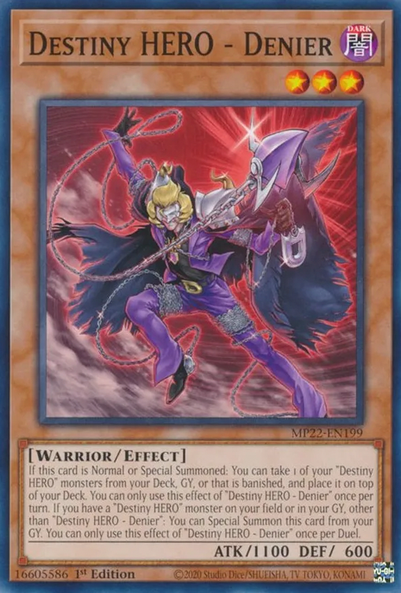 Destiny HERO - Denier - MP22-EN199 - Common 1st Edition