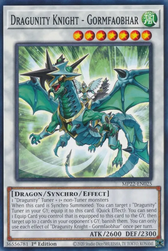 Dragunity Knight - Gormfaobhar - MP22-EN025 - Common 1st Edition
