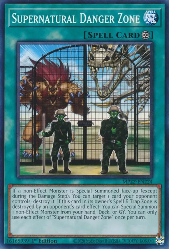 Supernatural Danger Zone - MP22-EN224 - Common 1st Edition