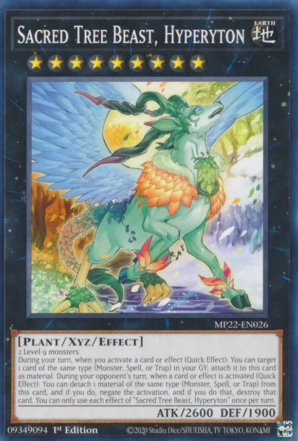 Sacred Tree Beast, Hyperyton - MP22-EN026 - Common 1st Edition