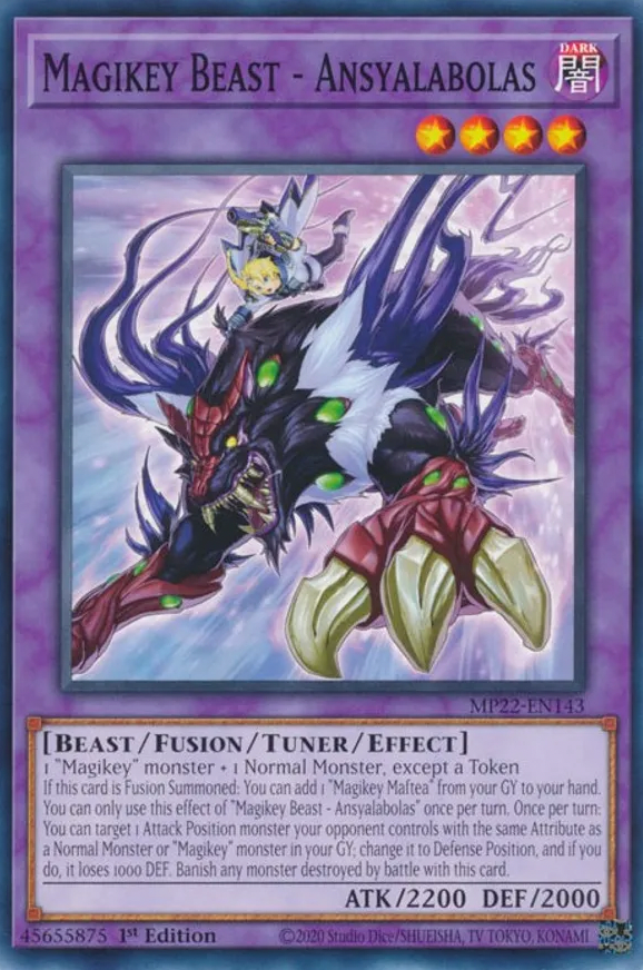 Magikey Beast - Ansyalabolas - MP22-EN143 - Common 1st Edition