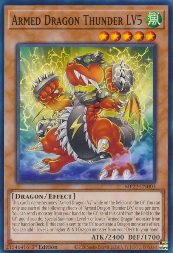 Armed Dragon Thunder LV5 - MP22-EN003 - Common 1st Edition