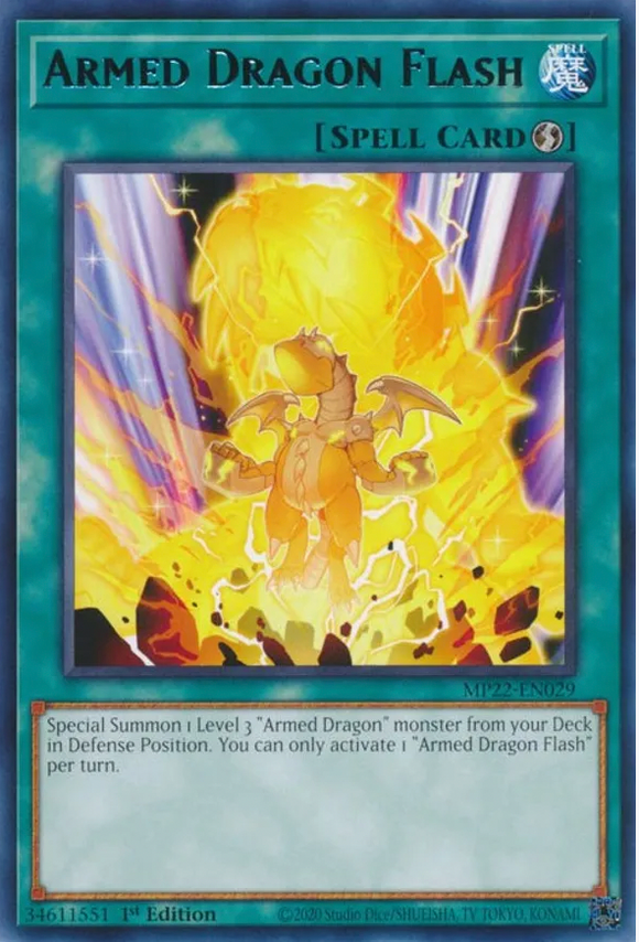 Armed Dragon Flash - MP22-EN029 - Rare 1st Edition