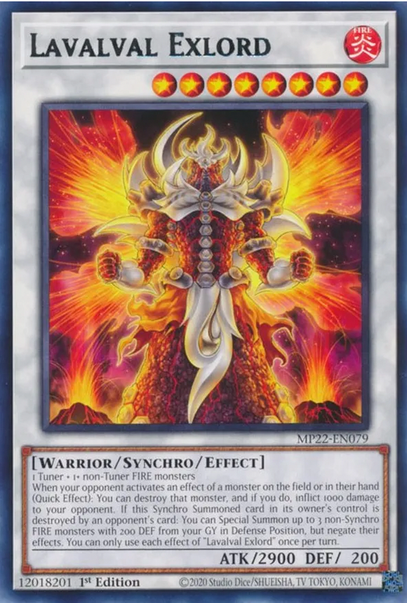 Lavalval Exlord - MP22-EN079 - Rare 1st Edition