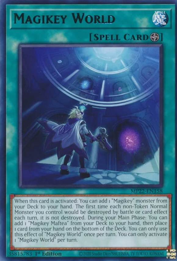 Magikey World - MP22-EN158 - Rare 1st Edition