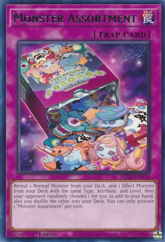 Monster Assortment - MP22-EN170 - Rare 1st Edition