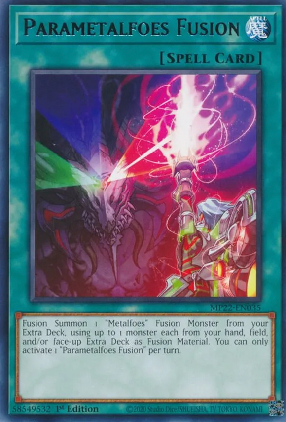 Parametalfoes Fusion - MP22-EN035 - Rare 1st Edition