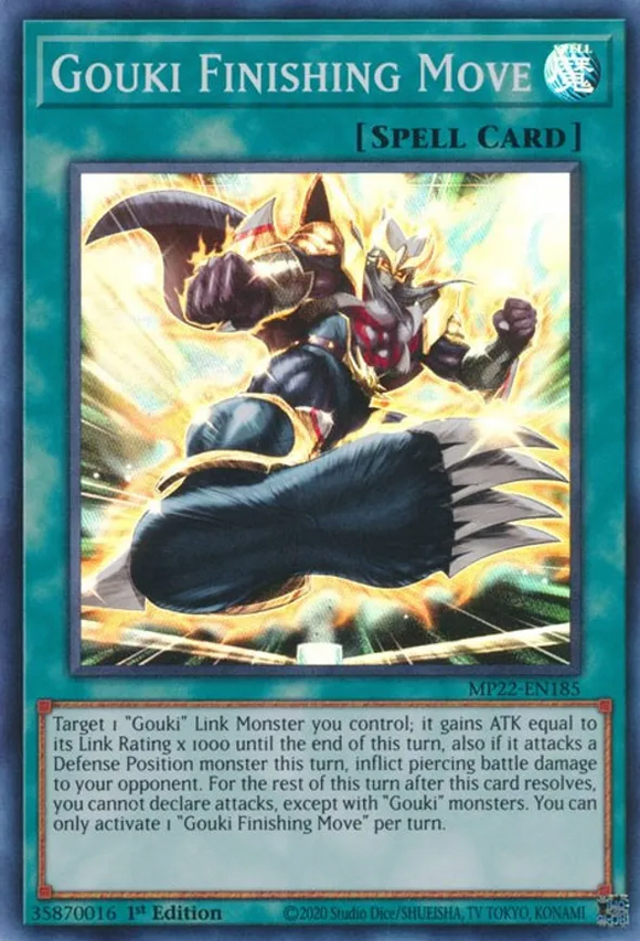 Gouki Finishing Move - MP22-EN185 - Super Rare 1st Edition