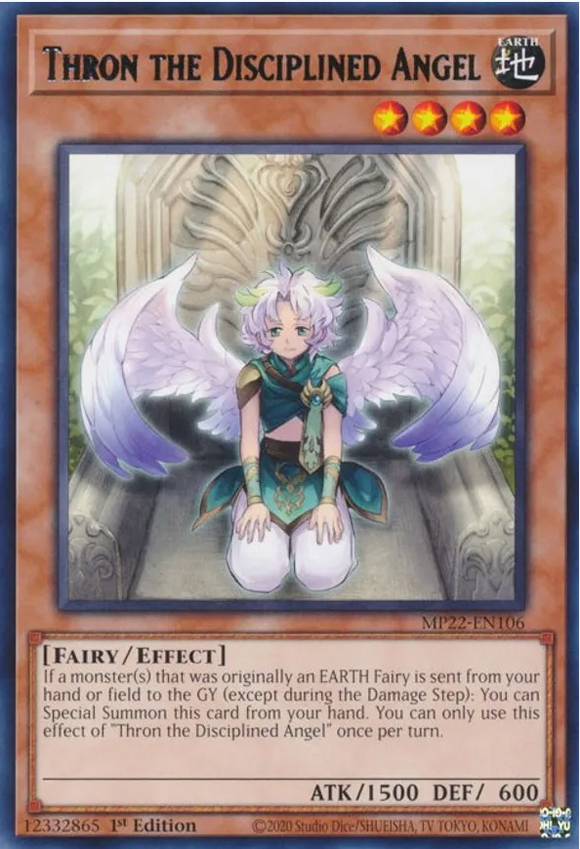 Thron the Disciplined Angel - MP22-EN106 - Rare 1st Edition