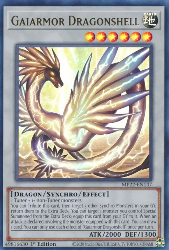Gaiarmor Dragonshell - MP22-EN147 - Ultra Rare 1st Edition