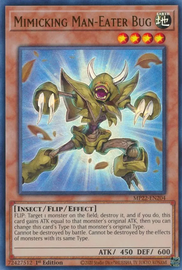 Mimicking Man-Eater Bug - MP22-EN204 - Ultra Rare 1st Edition