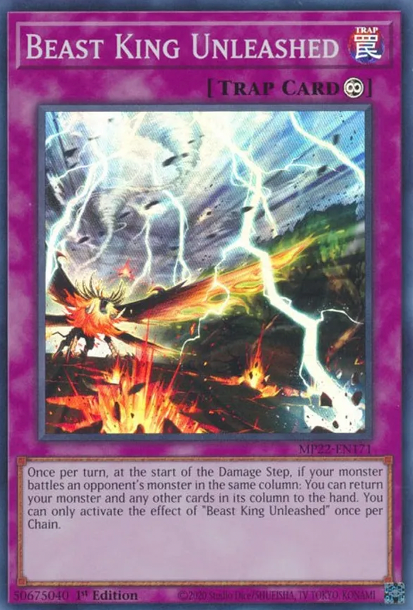 Beast King Unleashed - MP22-EN171 - Super Rare 1st Edition