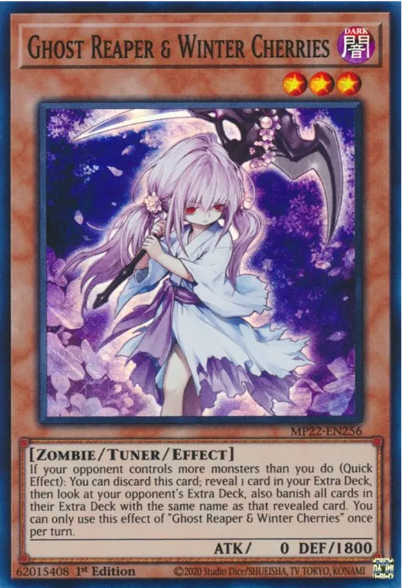 Ghost Reaper & Winter Cherries - MP22-EN256 - Super Rare 1st Edition