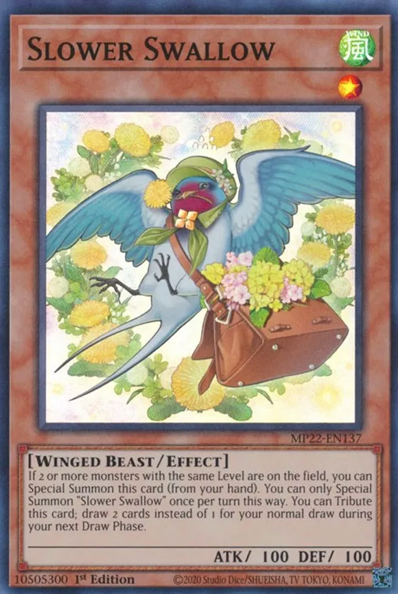 Slower Swallow - MP22-EN137 - Super Rare 1st Edition