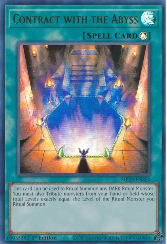 Contract with the Abyss - MP22-EN250 - Ultra Rare 1st Edition