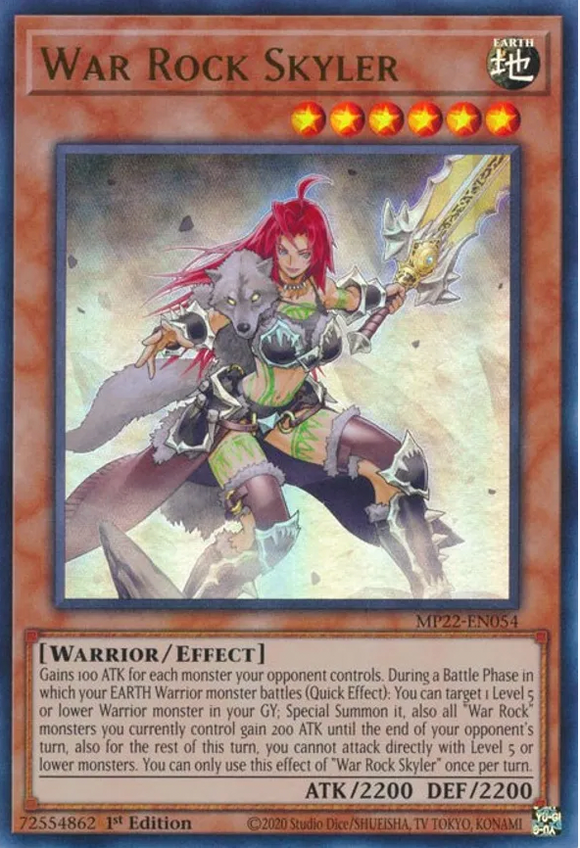 War Rock Skyler - MP22-EN054 - Ultra Rare 1st Edition