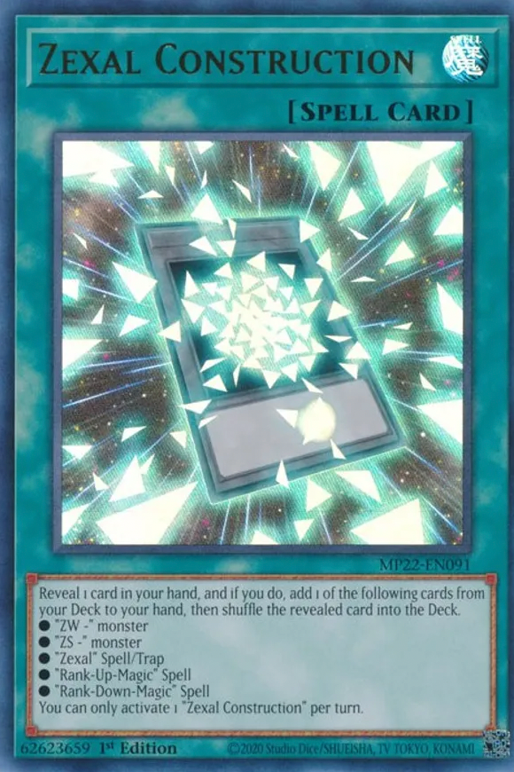 Zexal Construction - MP22-EN091 - Ultra Rare 1st Edition