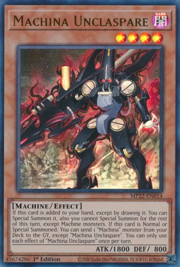 Machina Unclaspare - MP22-EN014 - Ultra Rare 1st Edition
