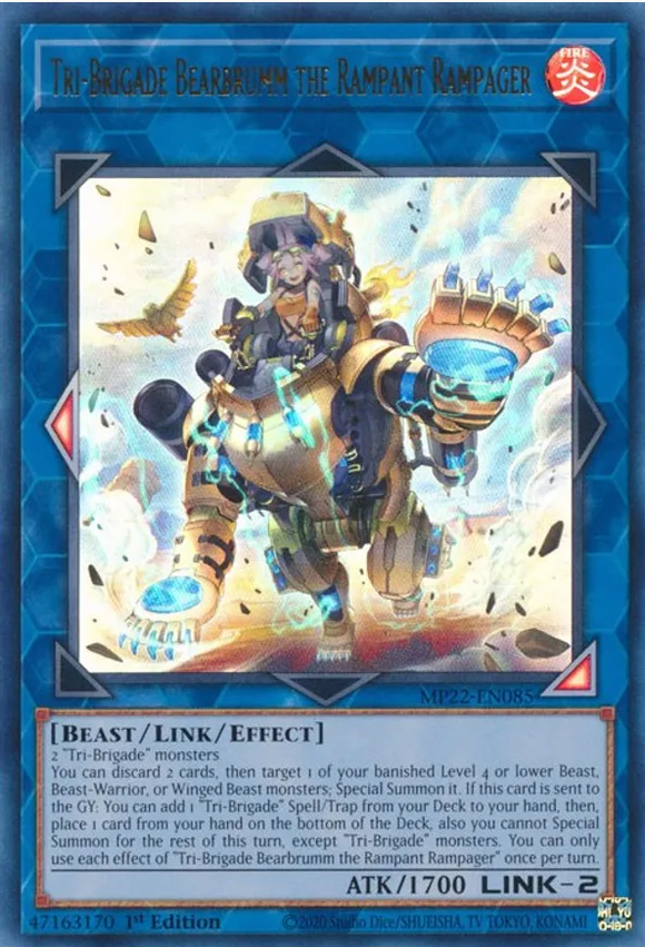 Tri-Brigade Bearbrumm the Rampant Rampager - MP22-EN085 - Ultra Rare 1st Edition