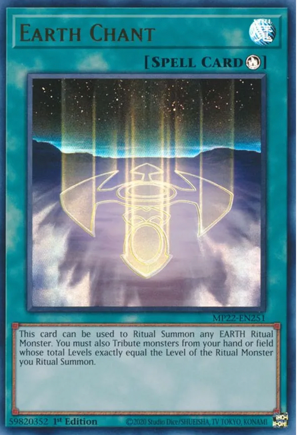 Earth Chant - MP22-EN251 - Ultra Rare 1st Edition