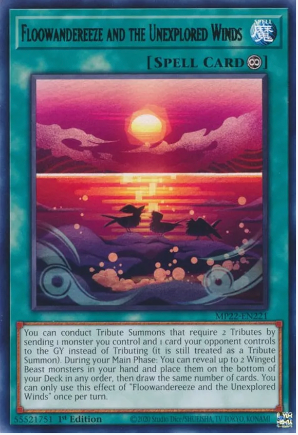 Floowandereeze and the Unexplored Winds - MP22-EN221 - Rare 1st Edition