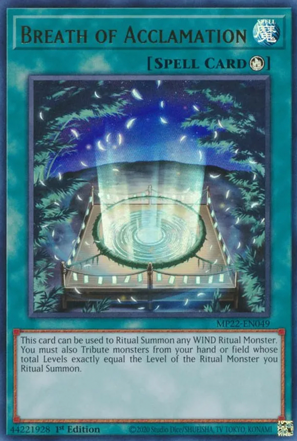 Breath of Acclamation - MP22-EN049 - Ultra Rare 1st Edition
