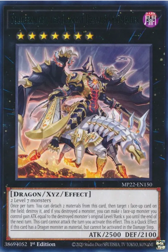Voloferniges, the Darkest Dragon Doomrider - MP22-EN150 - Rare 1st Edition