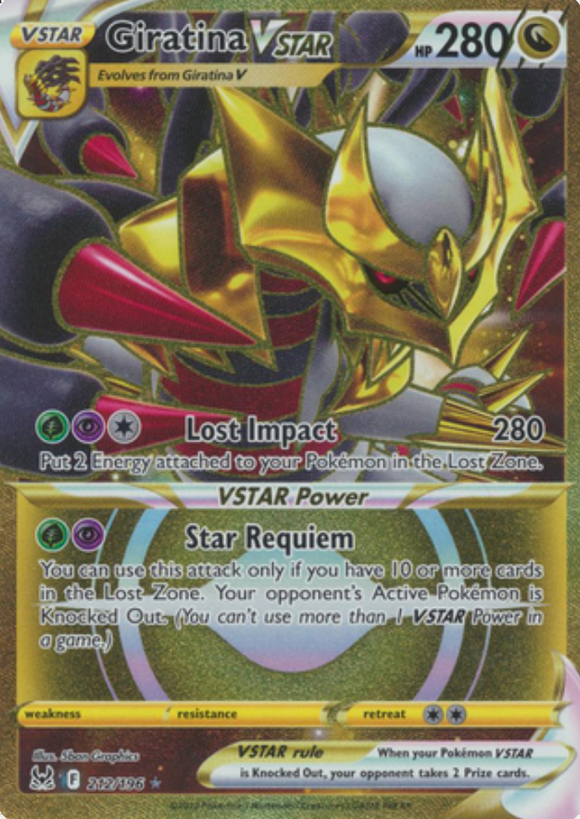Giratina VSTAR - 212/196 - Secret Rare