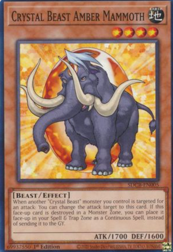 Crystal Beast Amber Mammoth - SDCB-EN005 - Common 1st Edition